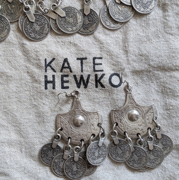 Kate Hewko Armour Coin Earrings - Picture 2 of 5